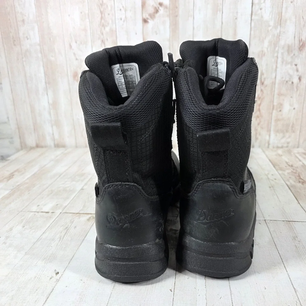 Danner Lookout Side-Zip 8 Black Tactical Boots 23824 Mens 8 D Waterproof DCS